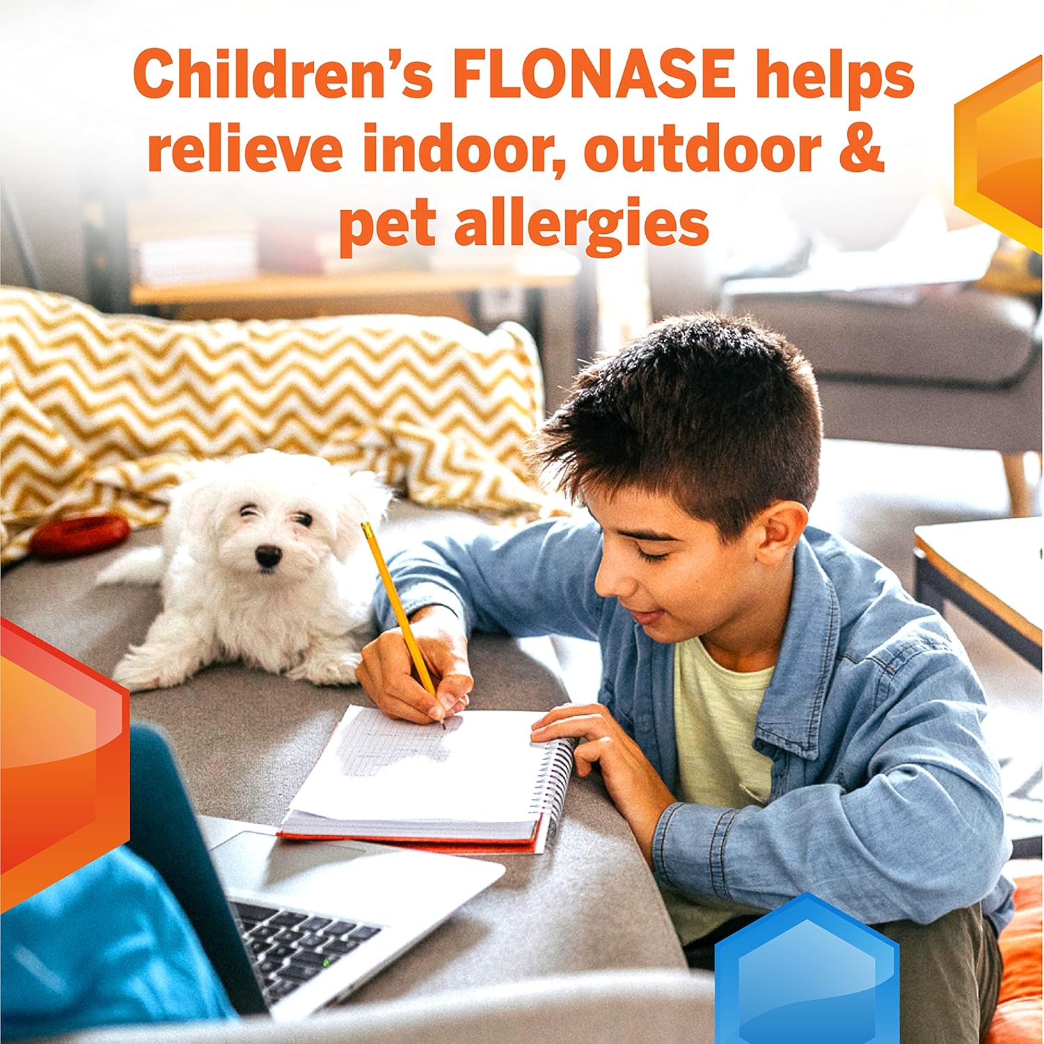 Flonase Children’s Allergy Relief Nasal Spray, 24-Hour Non-Drowsy Multi-Symptom Relief – 72 Sprays : Health & Household