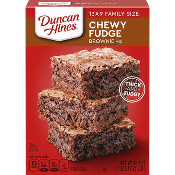 Duncan Hines Brownie Mix, Fudge, 18.3 Oz