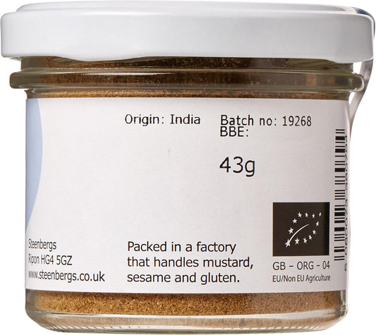 Steenbergs Organic Ground Coriander Standard Jar 43G