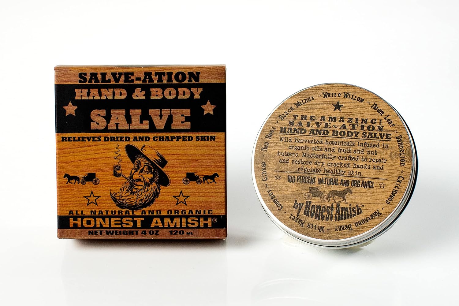 Honest Amish All Natural and Organic Healing Hand and Body Salve : Body Lotions : Health & Household