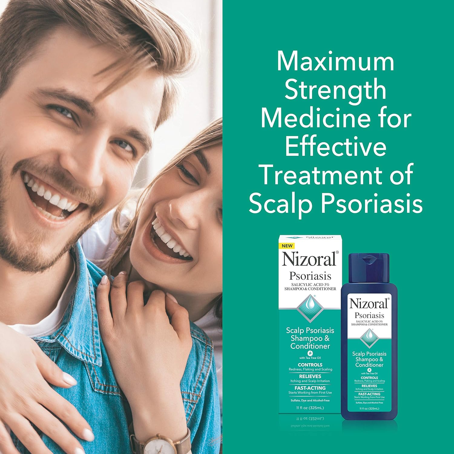 Nizoral Scalp Psoriasis Shampoo & Conditioner, 11 Ounce : Beauty & Personal Care