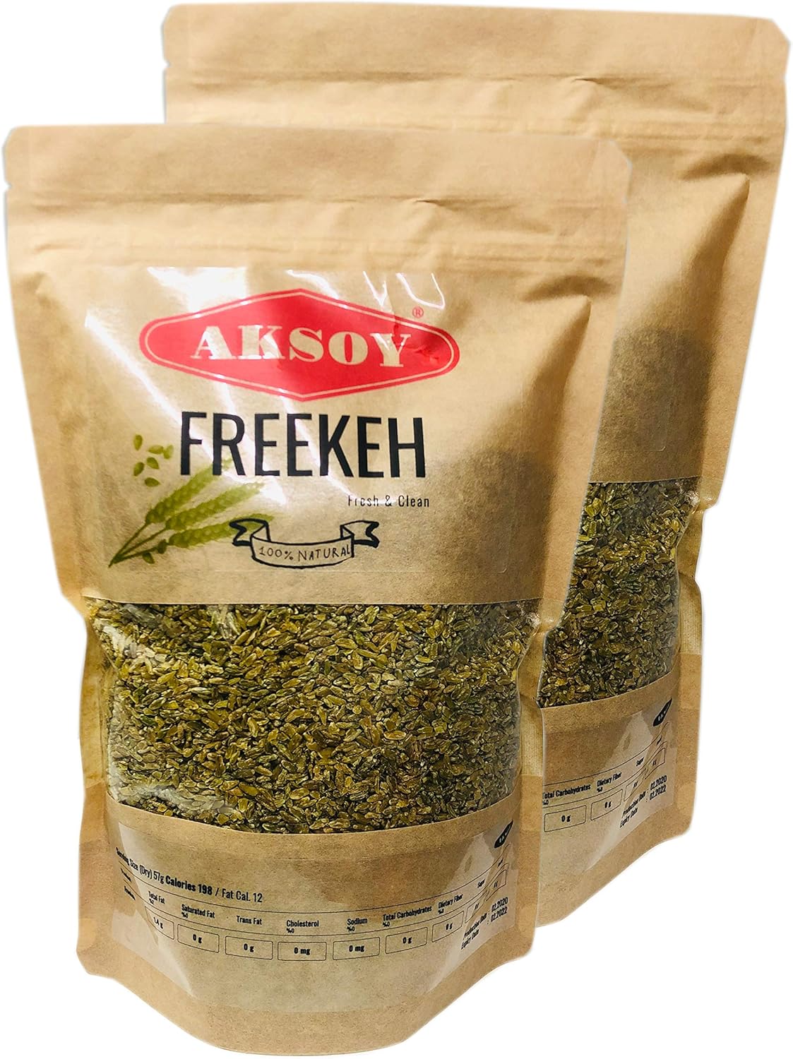 Aksoy Wholefoods Whole Grain Freekeh 2.5Kg | Nutritious And Natural Grain Option With High Fiber Content, Perfect For Soups, Pilafs, And Salads – A Delicious And Wholesome Choice