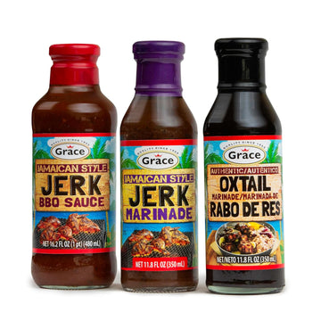 Grace Jamaican Style Jerk Marinade And Jerk Bbq Sauce - 2 Bottles