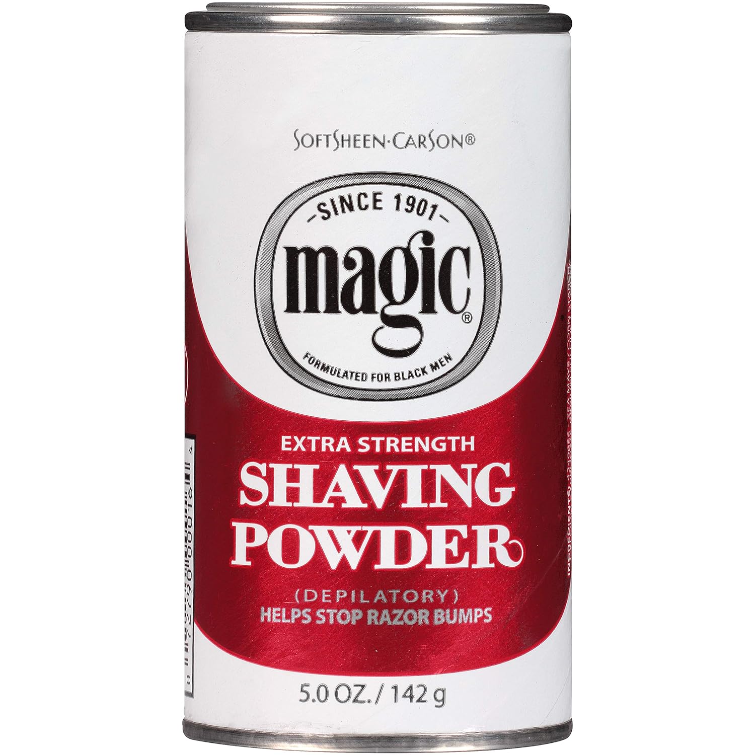 SoftSheen-Carson Magic Razorless Shaving for Men, Magic Extra Strength Shaving Powder, for Coarse Textured Beards, formulated for Black Men, Depilatory, Helps Stop Razor Bumps, 5 oz