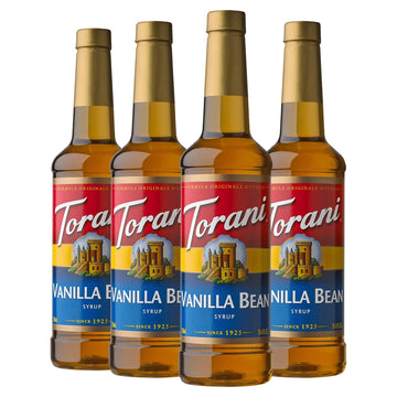 Torani Syrup, Vanilla Bean, 25.4 Ounces (Pack Of 4)