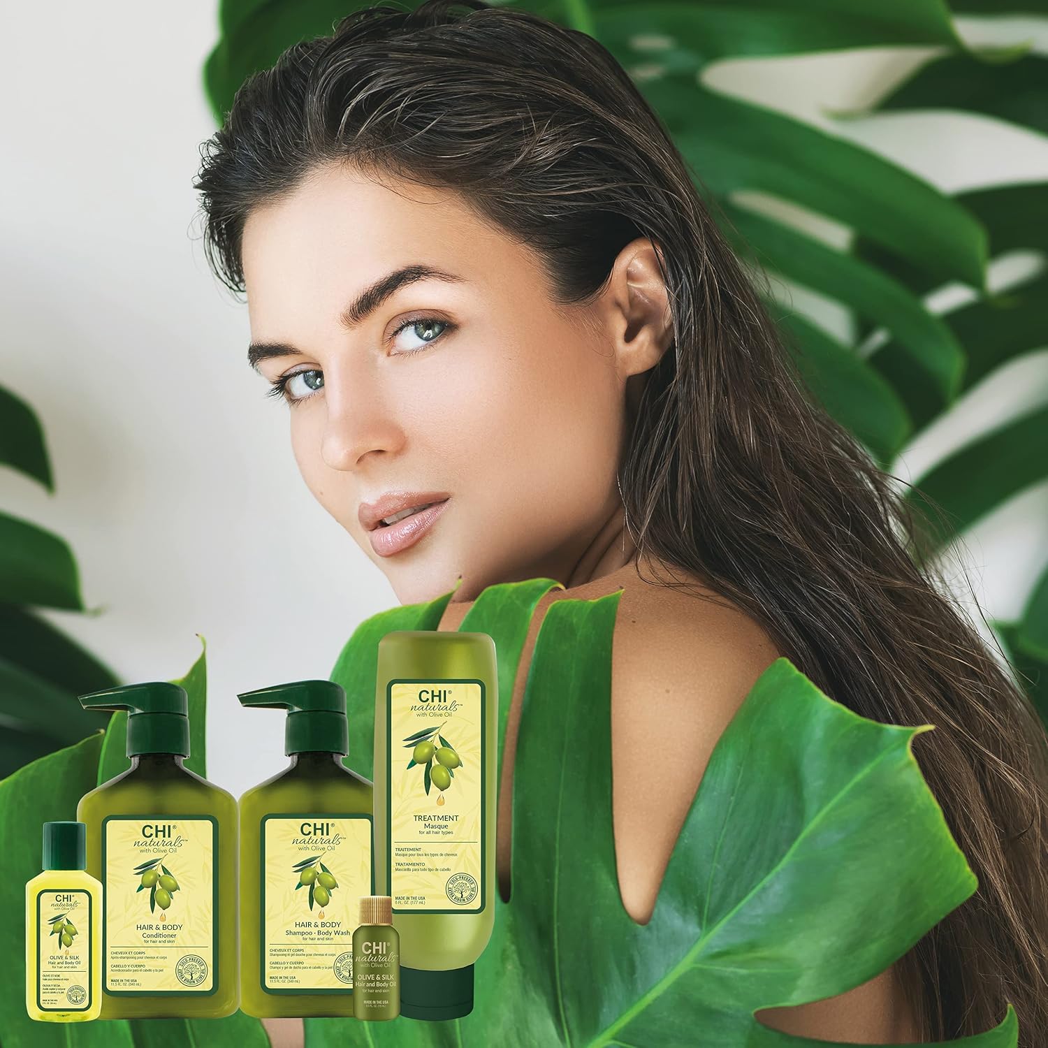 CHI Naturals with Olive Oil, Hair Shampoo and Body Wash, 340 ml 11.5 oz,white : Amazon.co.uk: Beauty