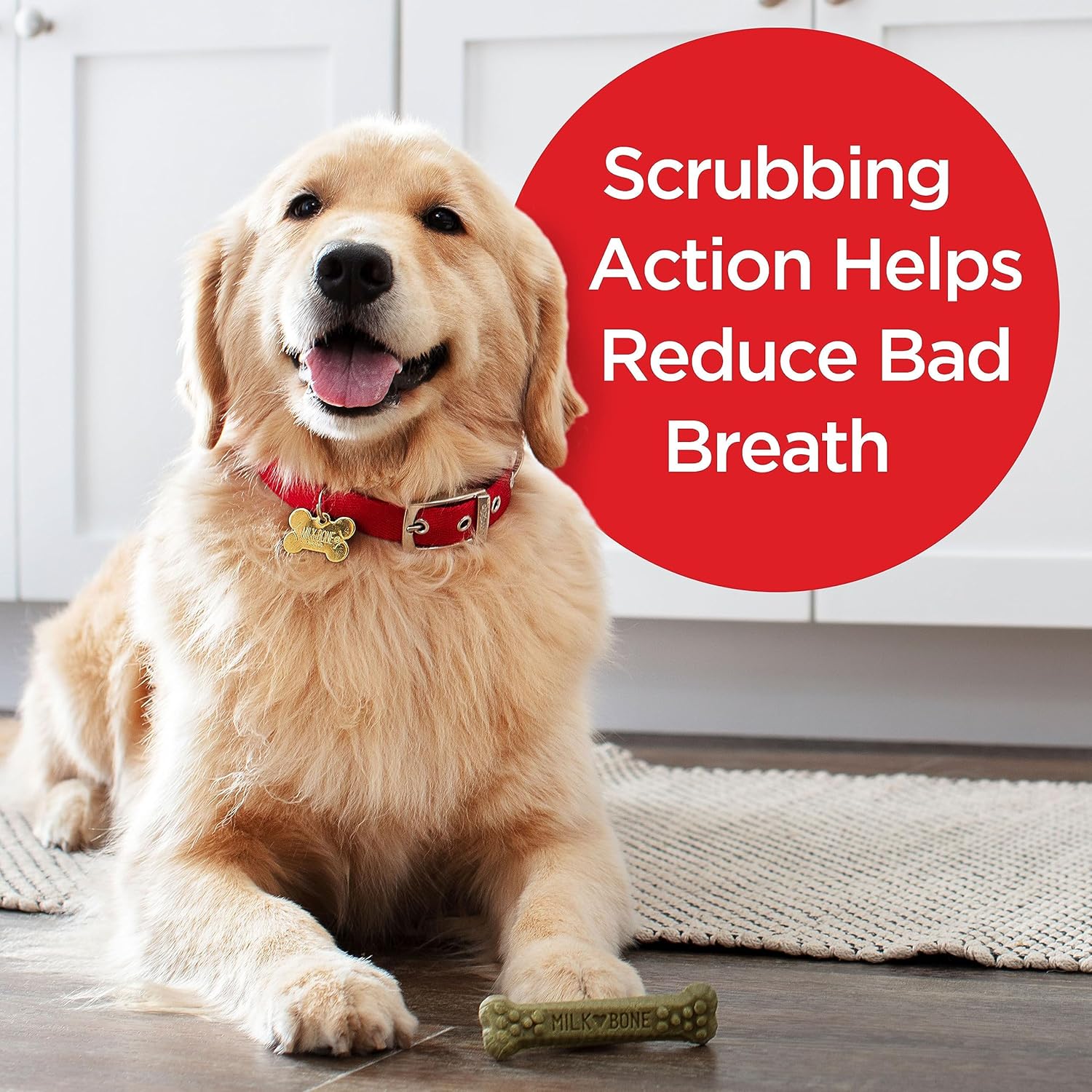 Milk-Bone Fresh Breath Brushing Chews, 18 Large Daily Dental Dog Treats Scrubbing Action Helps Clean Teeth : Pet Supplies