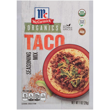 Mccormick Organics Taco Seasoning Mix, 1 Oz