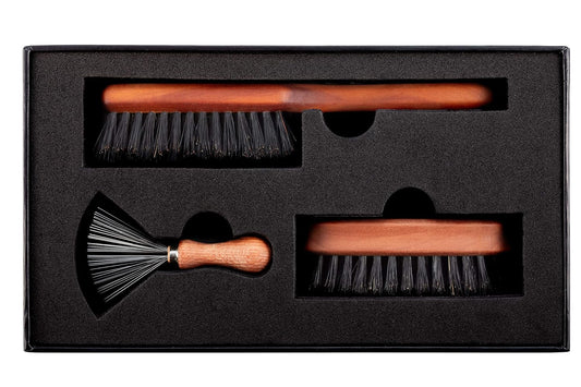 Zilberhaar Beard Brush Grooming Kit - Stiff Bristles Boar Bristles - Ideal For Medium To Long, Thick Beards - Distributes Balm & Oil For Growth/Styling - With Brush Cleaning Tool
