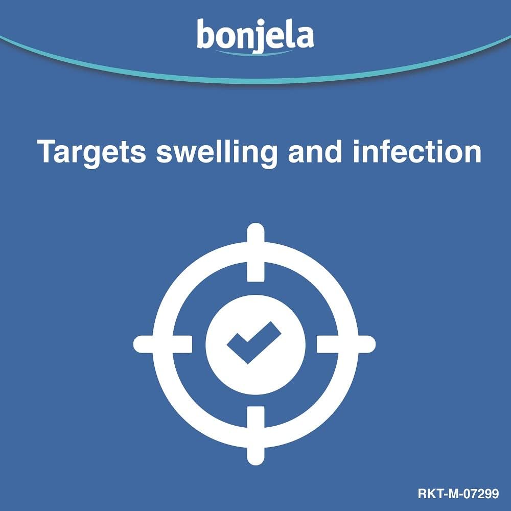 Bonjela Antiseptic Pain-Relieving Gel for Mouth Ulcer Treatment, Cold Sores, Dentures and Mouth Inflammation 15 g (Pack of 3)