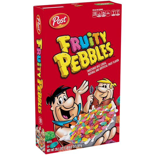 Post Fruity Pebbles Cereal 20.5 oz. Box