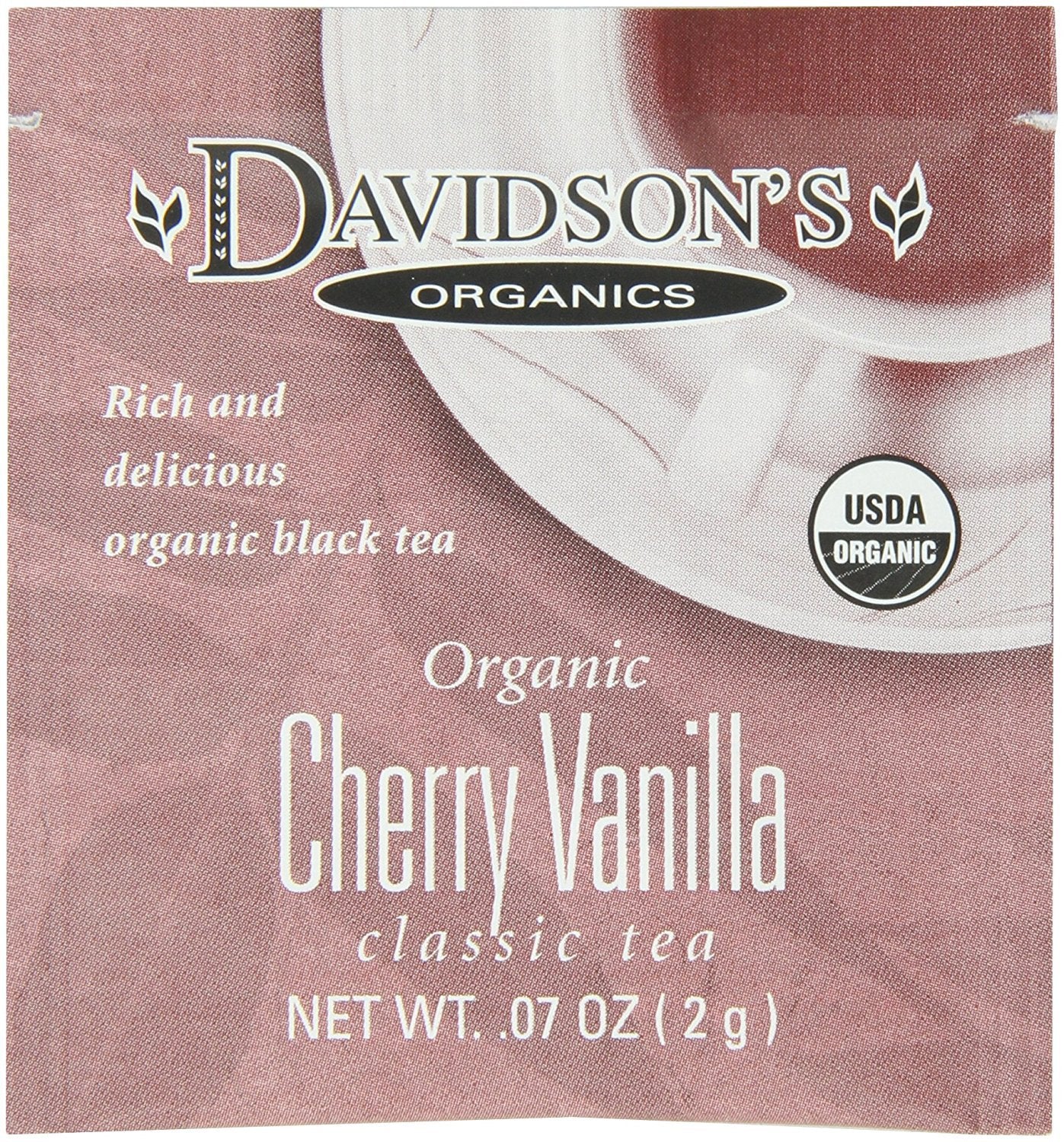 Davidson'S Organics, Cherry Vanilla, 100-Count Individually Wrapped Tea Bags