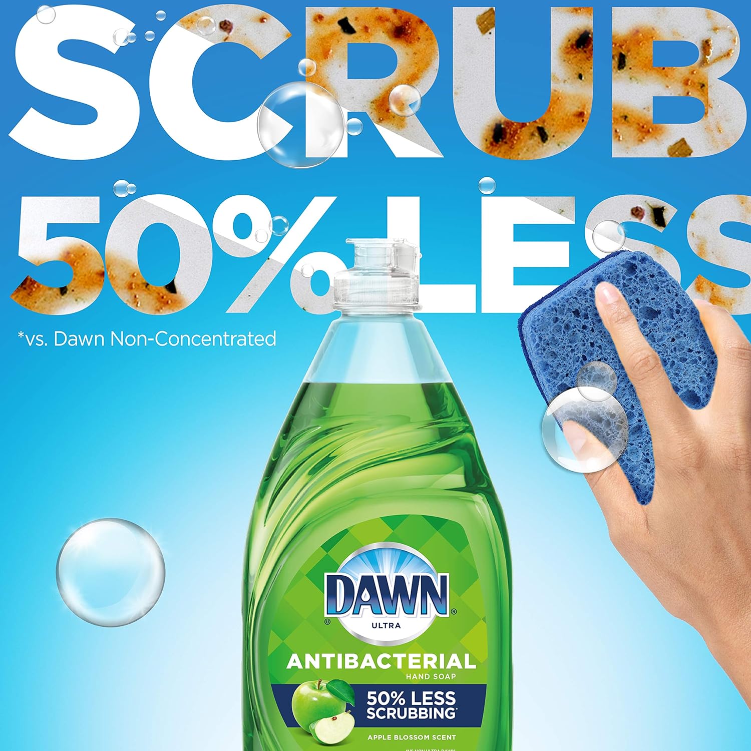 Dawn Ultra Antibacterial Hand Soap, Dishwashing Liquid Dish Soap, Apple Blossom Scent, 19.4 fl oz : Health & Household