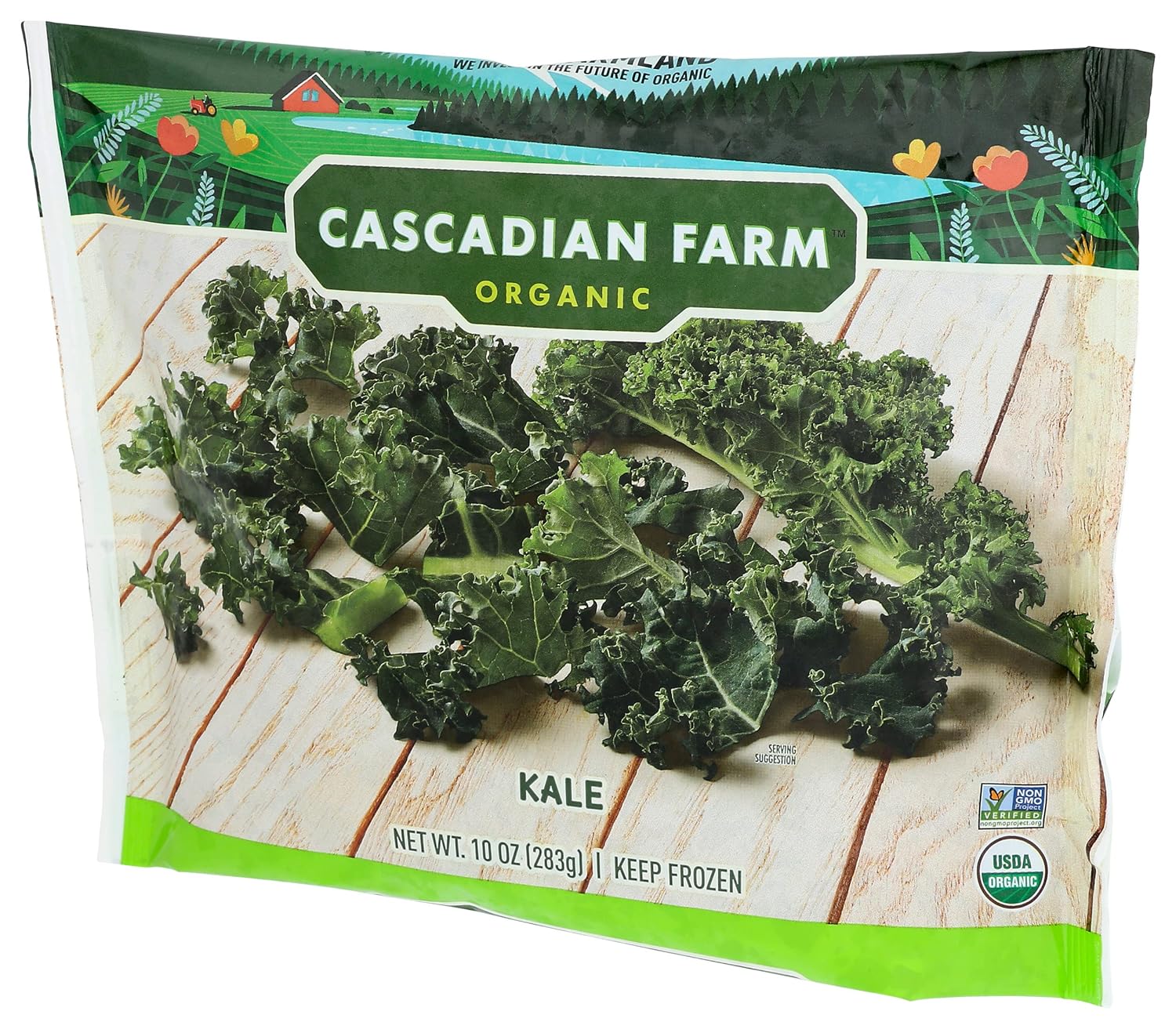 Cascadian Farm Organic Kale, Non-GMO, Frozen Vegetables, 10 oz. : Grocery & Gourmet Food