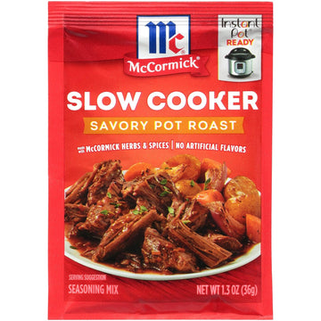 McCormick Slow Cooker Savory Pot Roast Seasoning Mix, 1.3 oz (Pack of 12)