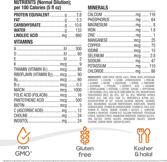 Puramino Hypoallergenic Infant Drink, For Severe Food Allergies, Omega-3 Dha, Iron, Immune Support, Powder Can, 14.1 Oz