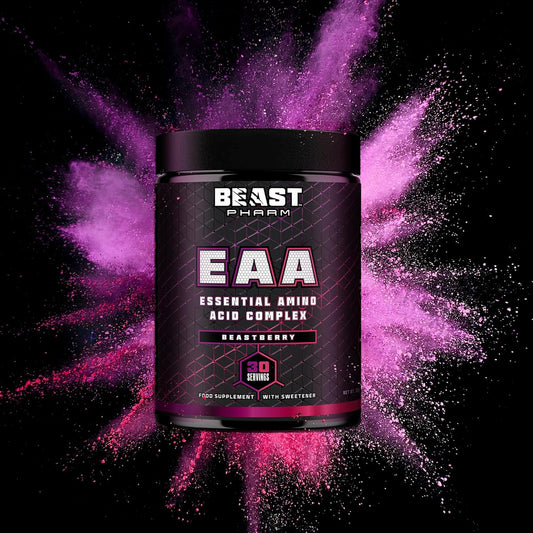Beast Pharm Eaa Amino Acids, 30 Servings Enhanced Bcaa Powder | Beastberry