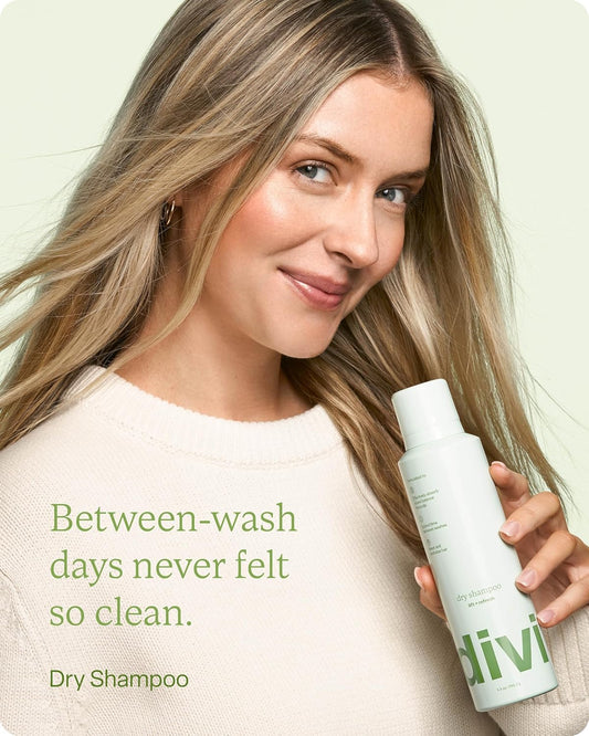 Divi Dry Shampoo Spray For Women - Formulated To Absorb Oil, Balance The Scalp And Extend Time Between Washes - Free Of Benzene, Butane, Propane And Talc, 5.3Oz (1 Pack)