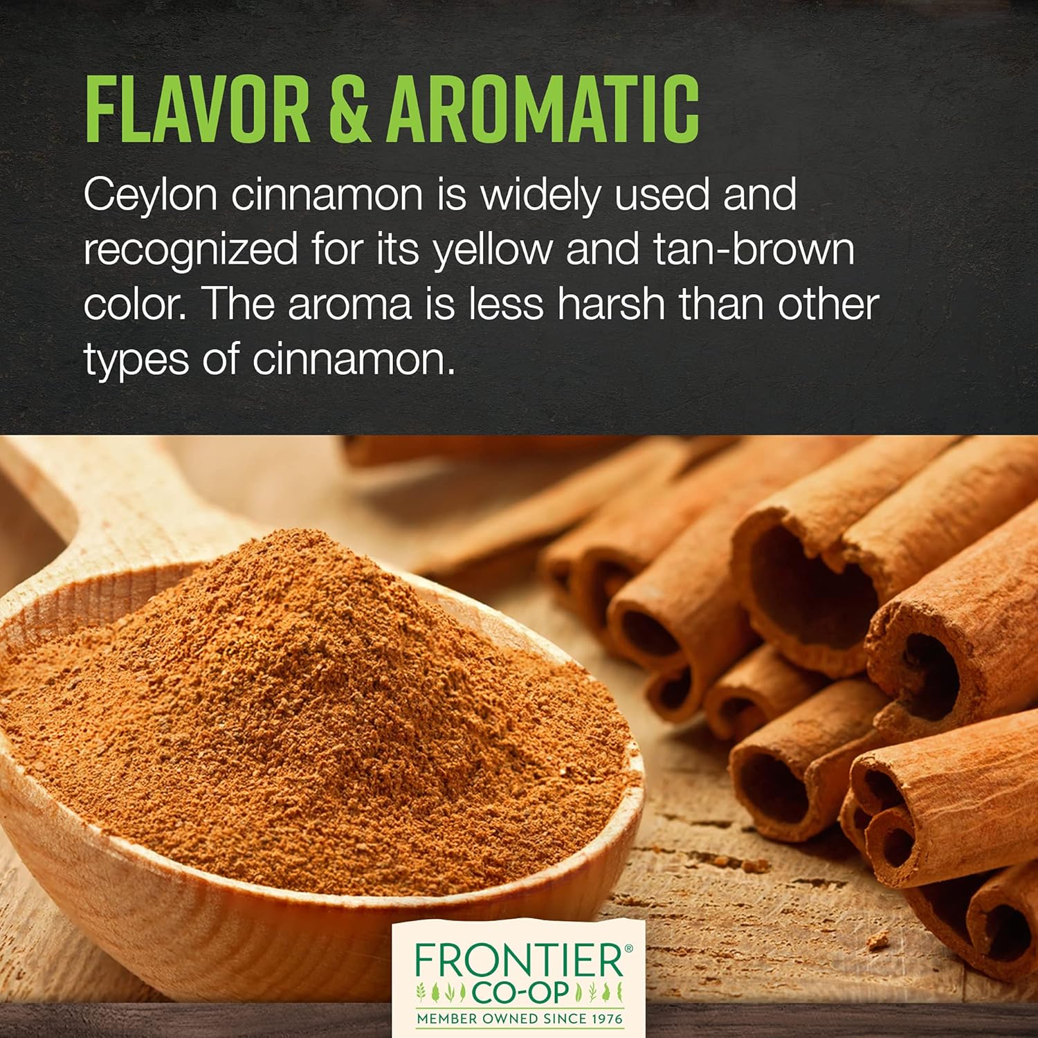 Frontier Co-Op Organic Ceylon Cinnamon Sticks 3" 1Lb - Bulk Cinnamon Sticks For Crafts, Drinks, Holiday Recipes, Cinnamon Powder And More