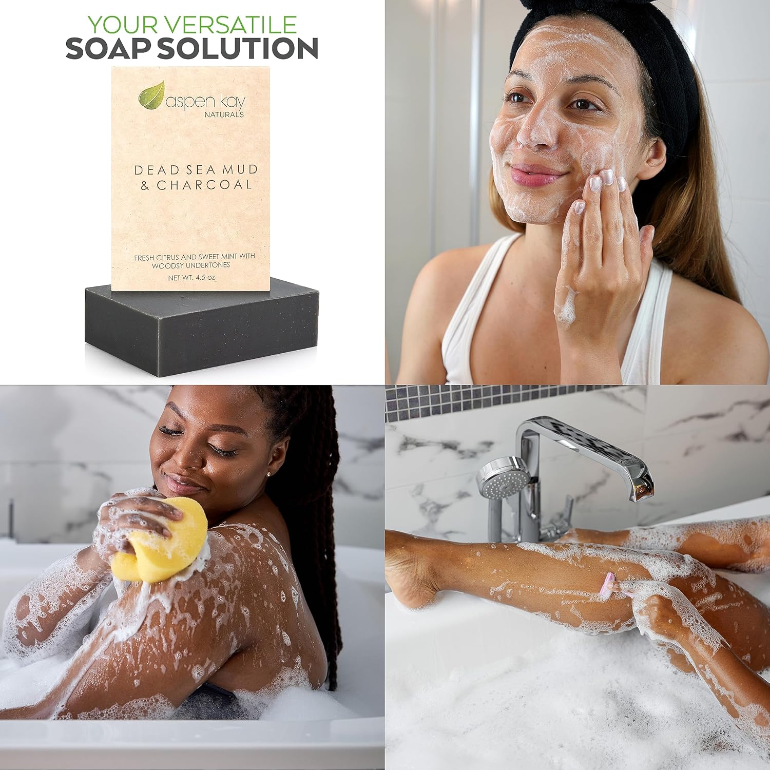 Aspen Kay Naturals Soap Bars (2, Aloe Vera & Calendula) : Beauty & Personal Care