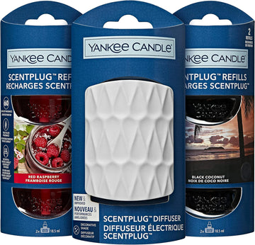 Yankee Candle Scentplug Fragrance Refills | Red Raspberry Plug In Air Freshener Oil | Up To 60 Days Of Fragrance | 2 Count