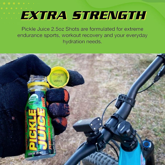 Pickle Juice Sports Drink Shots, Extra Strength - Relieves Cramps Immediately - Electrolyte Pickle Juice Shots For Day & Night Time Cramp Relief - Pickle Juice For Leg Cramps - 2.5 Oz, 48 Pack