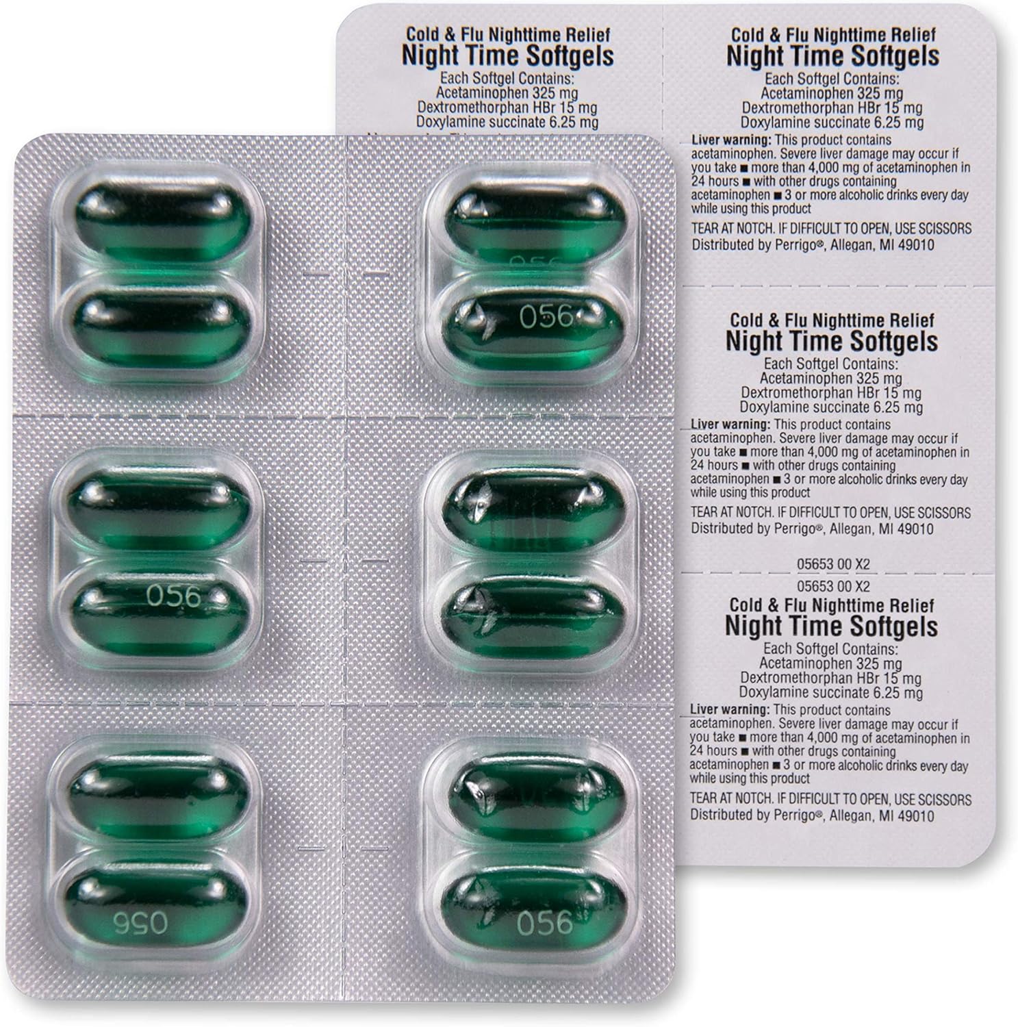 Care Nighttime Cold & Flu, 24 Softgels : Health & Household