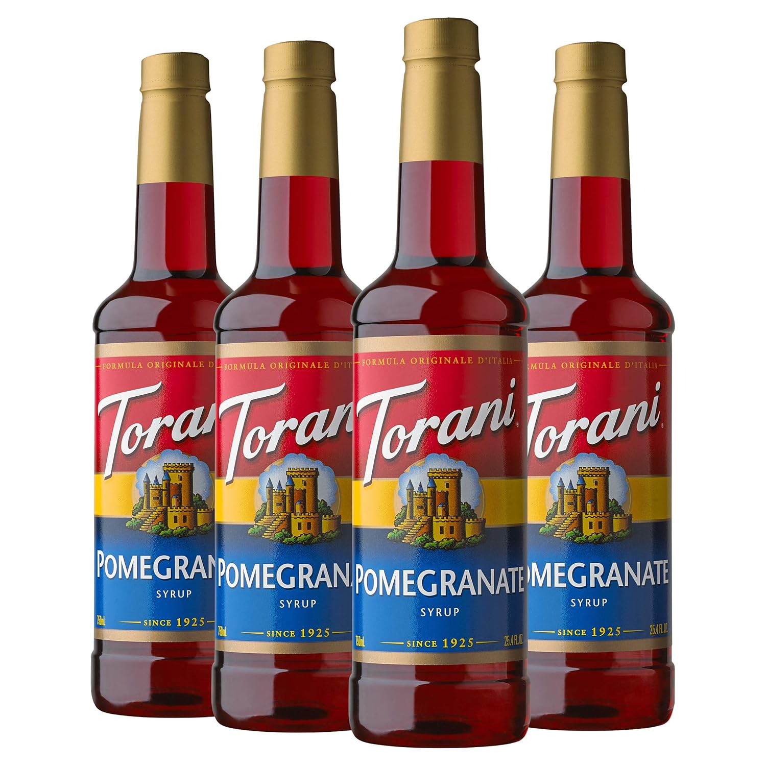 Torani Syrup, Pomegranate, 25.4 Ounces (Pack Of 4)