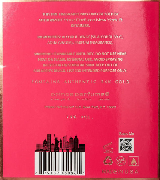 24K Rose Gold Eau De Parfum Spray, 3.4 Ounce
