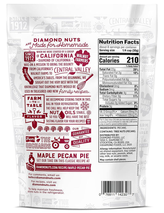 Diamond Of California Chopped Pecans, 16 Oz, 1 Count