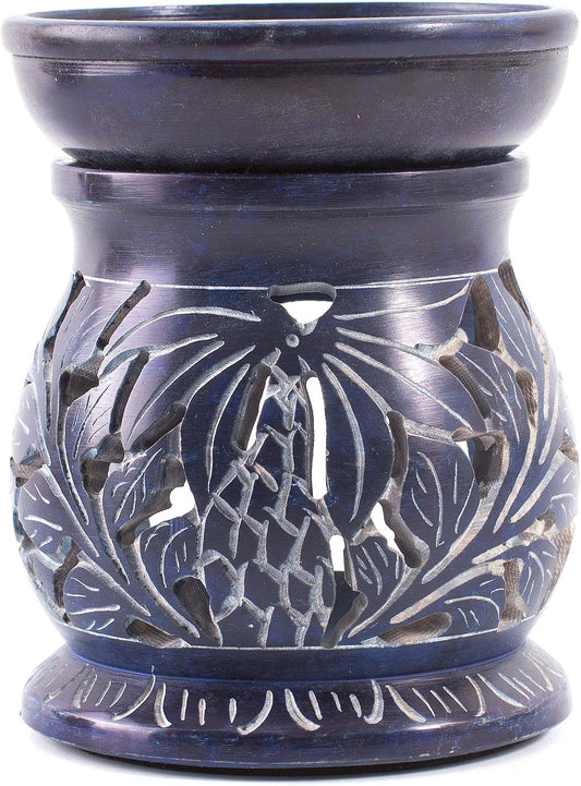 Mystic Moments | Blue Soapstone Oil Burner : Amazon.co.uk: Home & Kitchen