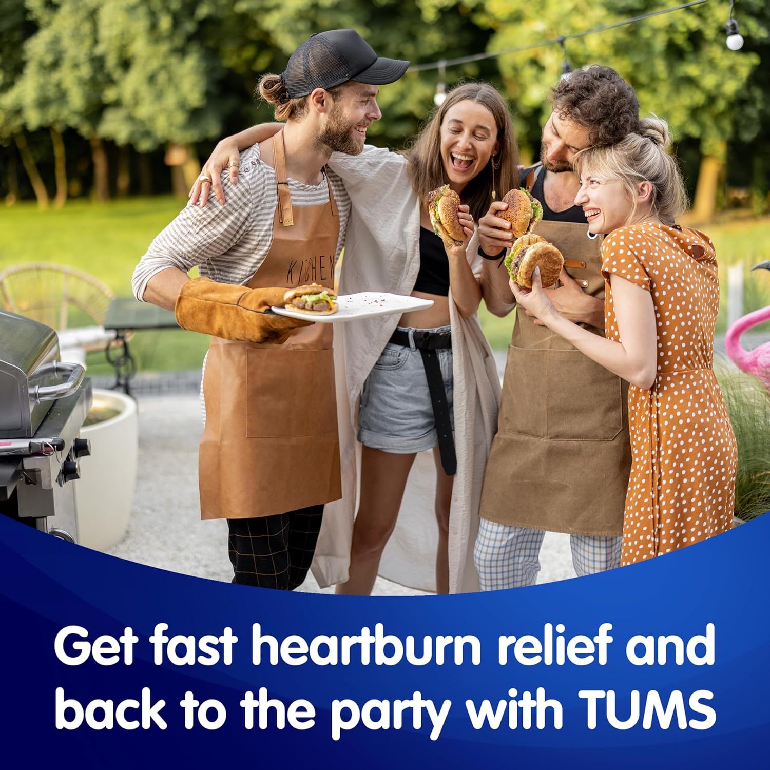 TUMS Gummy Bites Dietary Supplement for Occasional Heartburn Relief, Upset Stomach and Acid Indigestion, Great for a Summer BBQ - Cherry Berry Burst - 108 Count : Health & Household