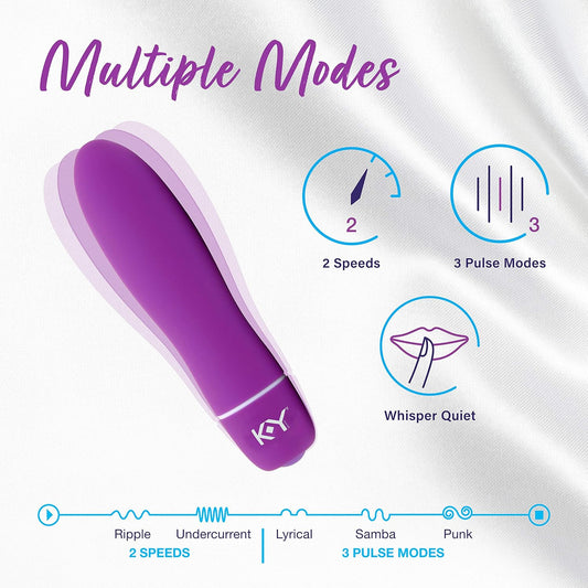 K-Y Teasing Touch Multi-Functional Intimate Massager, Discreet Packaging, 2 Whisper Quite Pulsating Speeds And 3 Pulse Modes, Batteries Included (B00V0Xpsps)