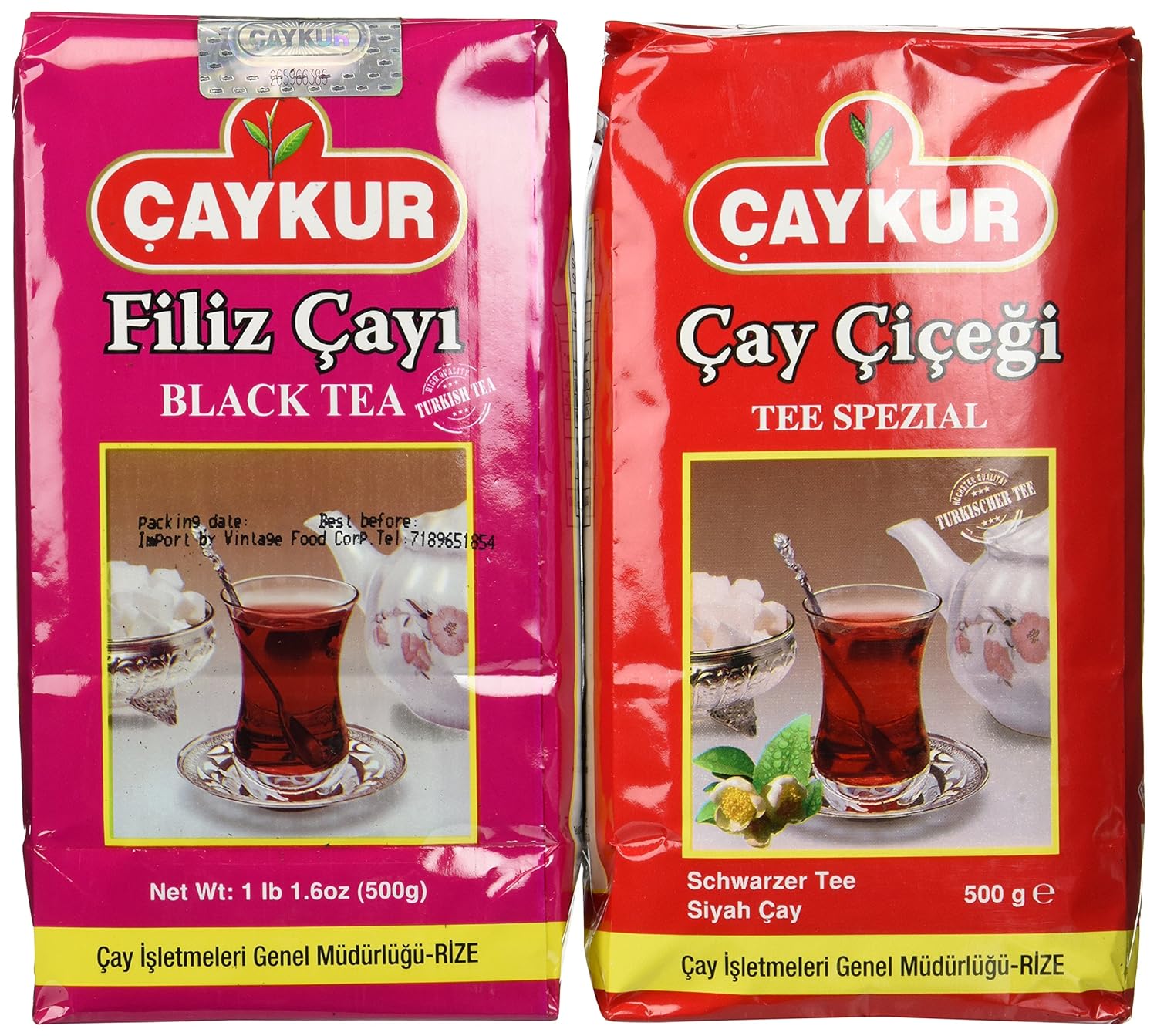Turkish Black Tea Duo By Caykur - Filiz & Caycicegi
