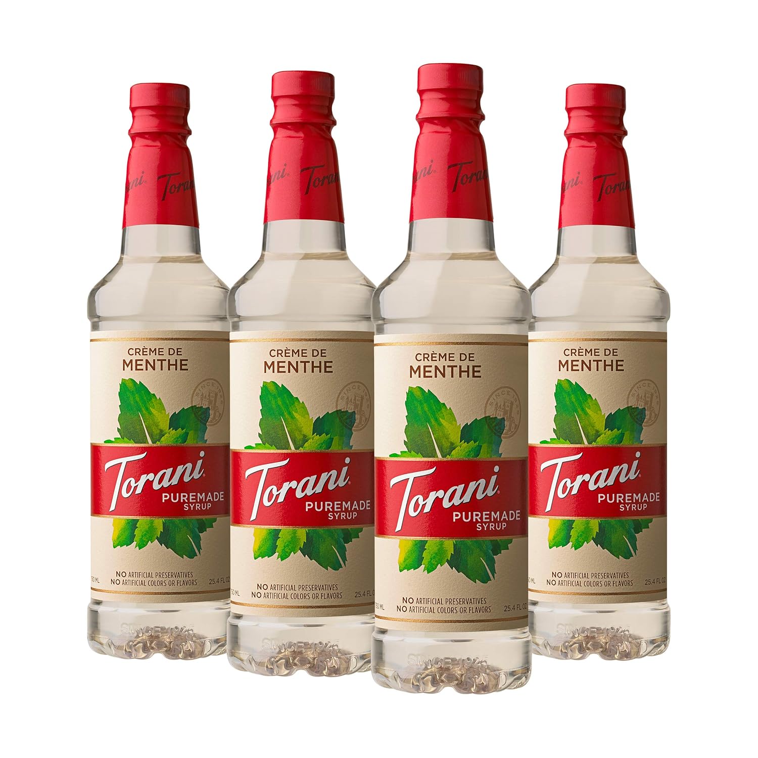 Torani Puremade Syrup, Crème De Menthe, 25.4 Ounces (Pack Of 4)