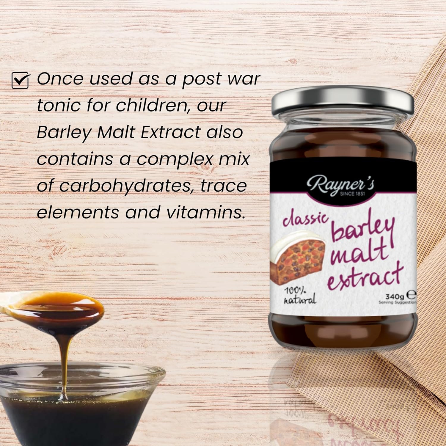 Rayner'S Premium Quality Classic Barley Malt Extract (340G)