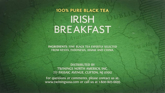 Twinings Of London Irish Breakfast Black Tea Bags, 50 Count (Pack Of 1)