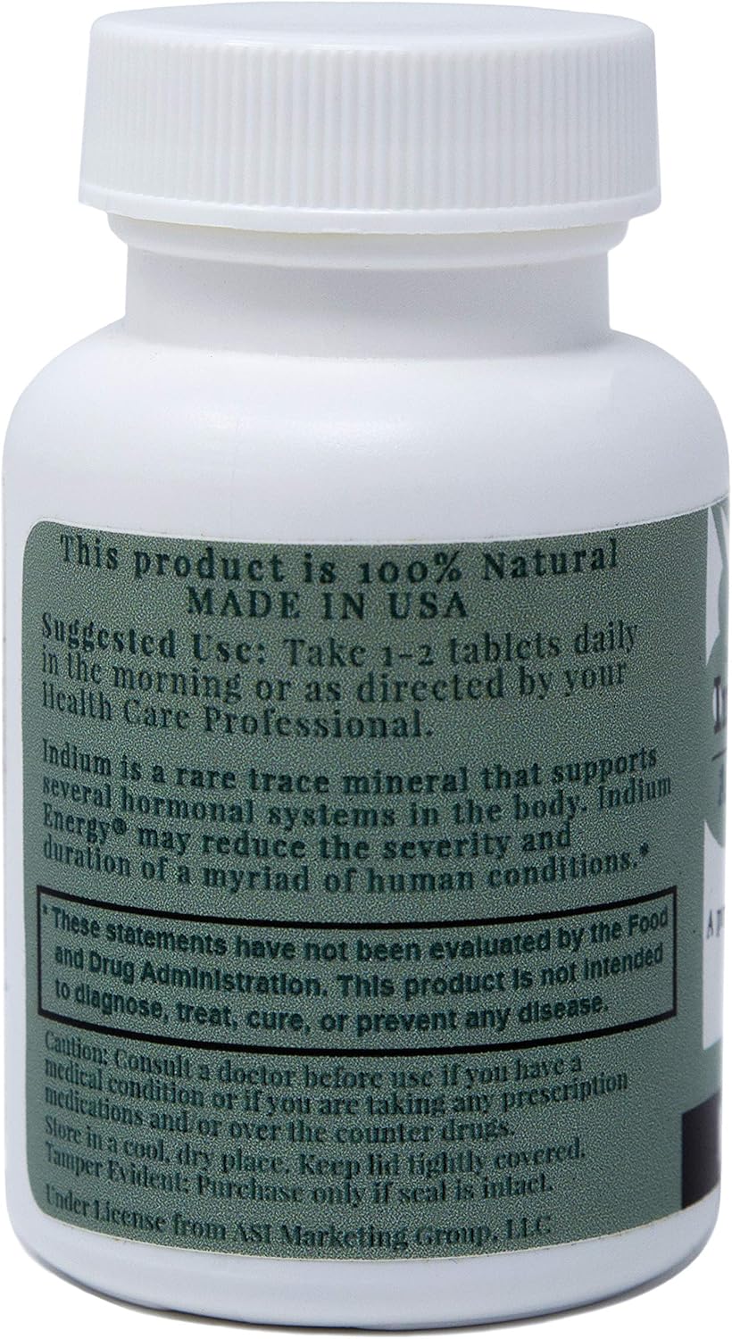East Park Research - Indium Energy - All Natural Indium Powerful Anti-Aging Support - Helps Increase Energy And Supports Mental Clarity, Sleep, Joints And Overall Sense Of Well-Being - 90 Capsules : Health & Household