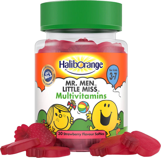 Haliborange Kids Mr. Men Little Miss Multivitamins Strawberry Softies, Capsule