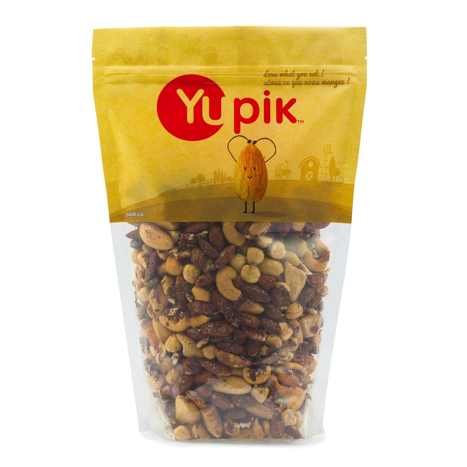 Yupik Deluxe Salted Roasted Mixed Nuts Without Peanuts, 2.2 Lbs., Pack Of 1