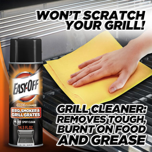 Easy-Off BBQ Grill Cleaner, Degreaser 14.5 Oz Can (Pack of 3)