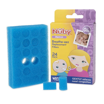 Nuby Breathe-Eez Replacement Filters, 24 Pack