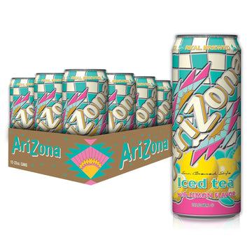 Arizona Lemon Tea - Big Can, 22 Fl Oz (Pack Of 12)