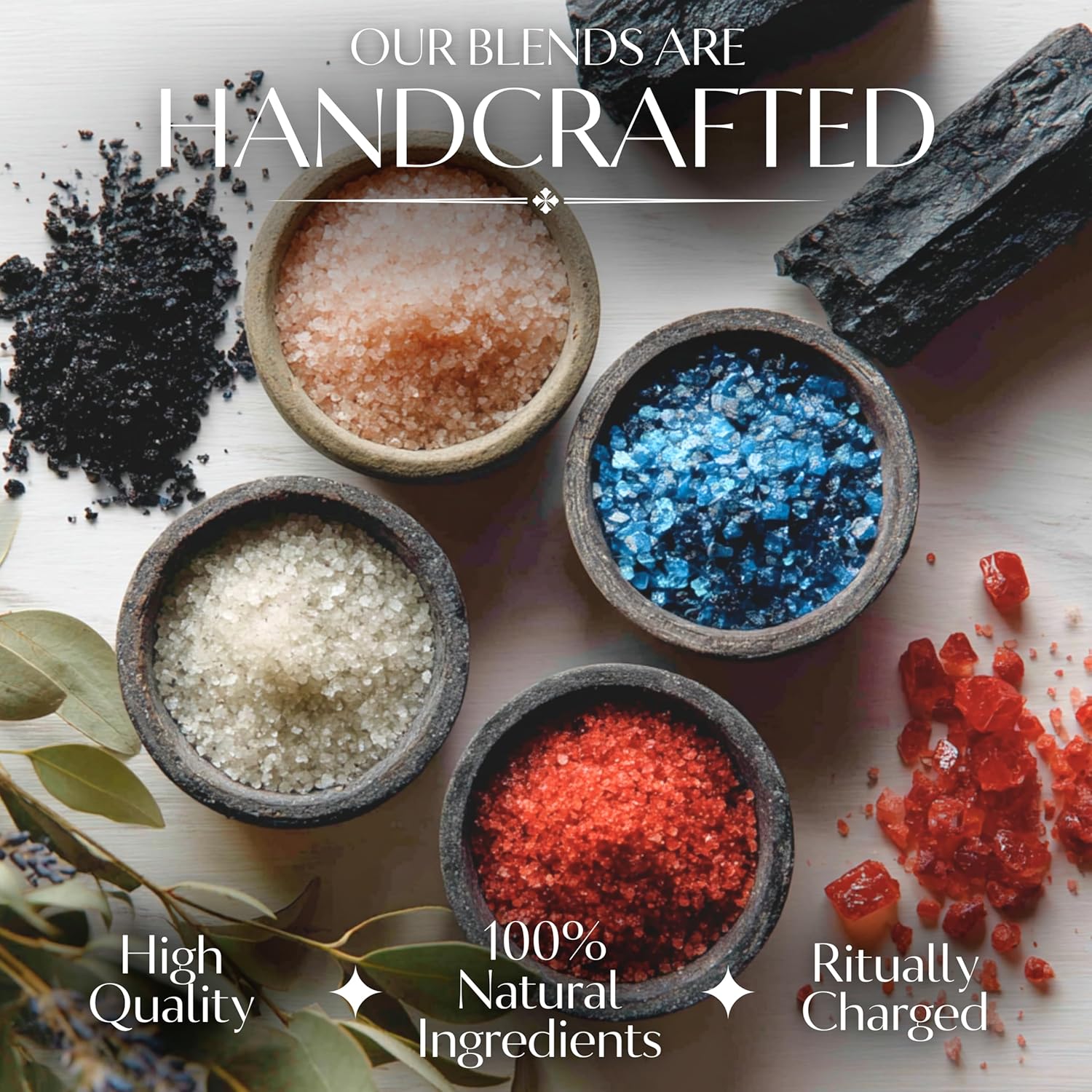 Black Salt For Protection Rituals & Wiccan Spells, Handcrafted Negative Energy Protection Crystals For Witchcraft, 5 Oz Bag, Witches & Wiccan Witchcraft Supplies : Grocery & Gourmet Food