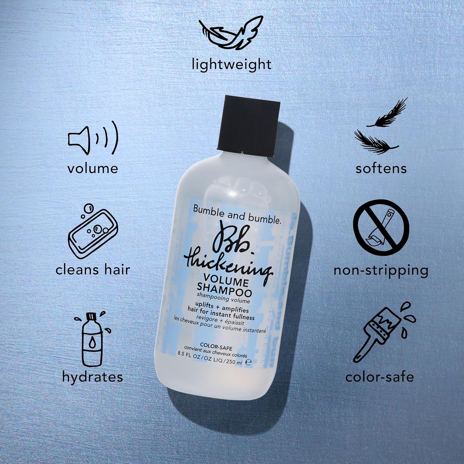 Bumble and bumble. Thickening Volumizing Shampoo, Mini Travel Size, 2 fl. oz. : Beauty & Personal Care