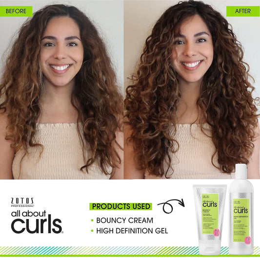 All About Curls Bouncy Cream | Touchable Soft Definition | Define, Moisturize, De-Frizz | All Curly Hair Types