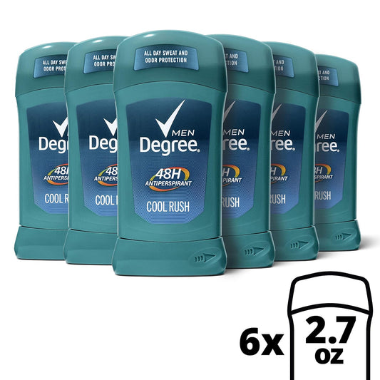 Degree Men Antiperspirant Deodorant Stick Cool Rush 48 Hour Protection 2.7 Oz