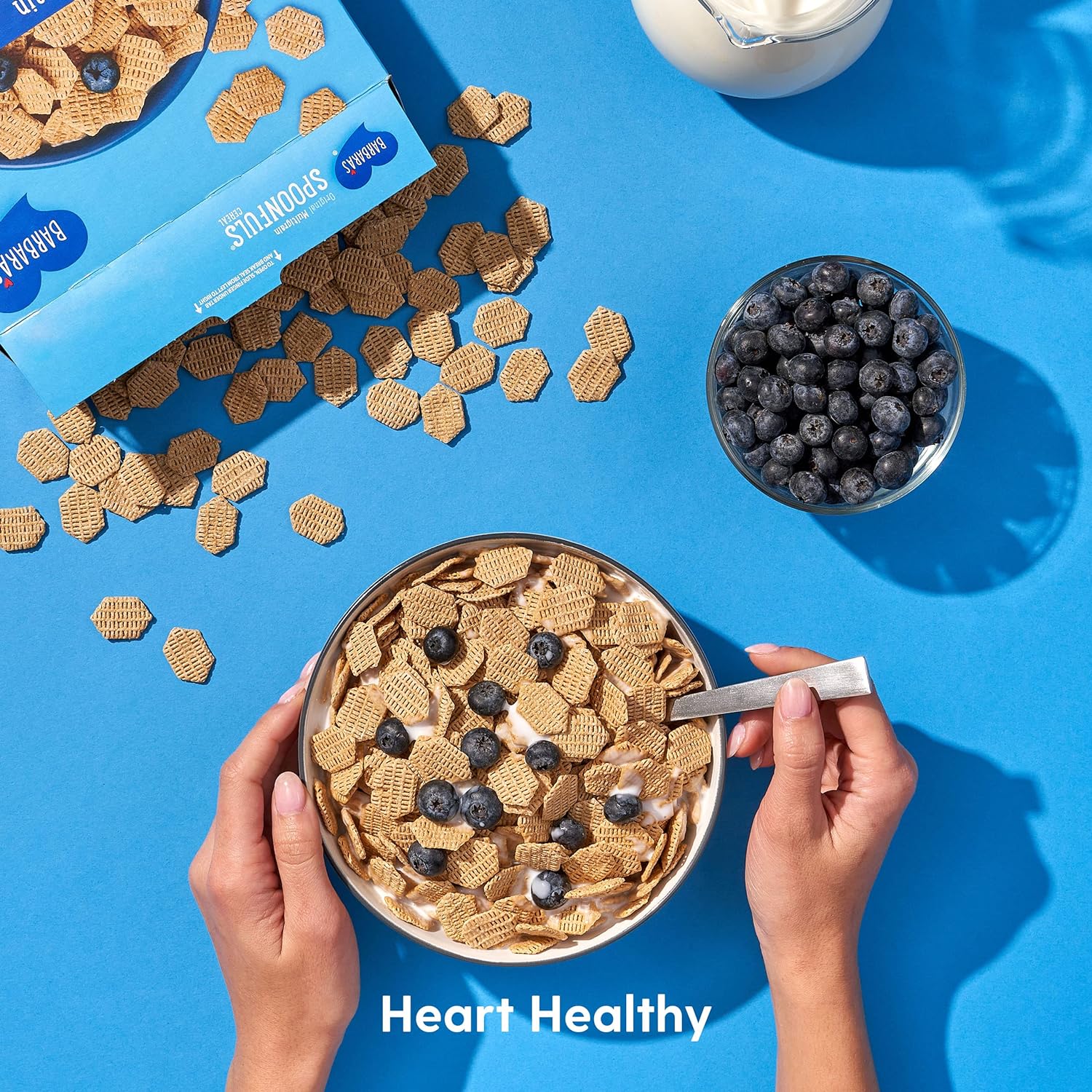 Barbara's Multigrain Spoonfuls Cereal, Heart Healthy, Non-GMO, 14 Oz Box (Pack of 12): Breakfast Cereals