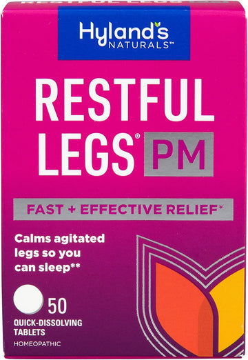 Hyland's Naturals Restful Legs Nighttime PM Tablets, 50 Count