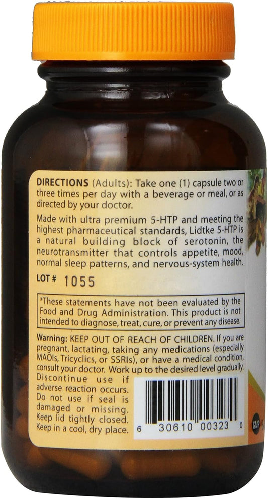 Lidtke Technologies Diet Supplement 5- Htp Capsules, 60 Count